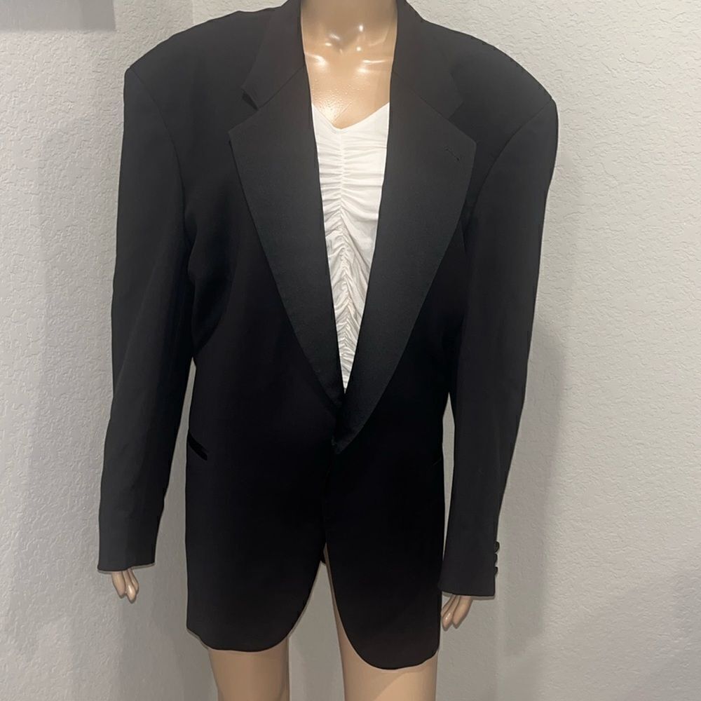 Gianfranco Ruffini Italy black tuxedo jacket